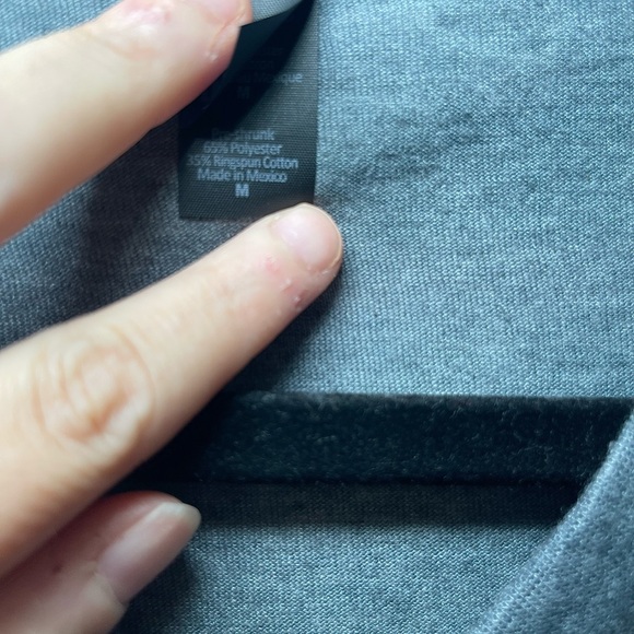 Tultex Grey V-Neck Women’s Shirt with Leopard Print Graphic - Picture 7 of 8